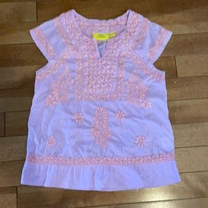 Roller rabbit girls size 6 embroidered shirt